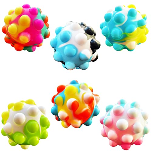 Pop Ball Fidget Toys Pack, 3D Fidget Ball Bubble Sensory Silicone