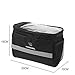 Bike Front Bar Bag,Bicycle Cycling Basket Waterproof Handlebar Bag with Silver Grey Reflective Stripe for Outdoor Activity Bicycle Pack Storage Carrier Accessories Black 3.5Lthumb 4