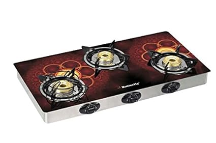 Butterfly Reflection 3/B Special Edition LPG Stove, 3 Burners, Flora Glass Top (L3550E00000)