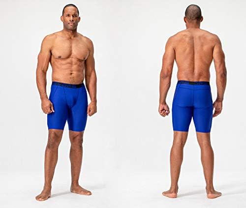 DEVOPS Men's 3 Pack Sports Performance Active Compression Cool Dry Baselayer Shorts 5 41qobsAq%2BEL. AC