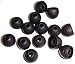 Xcessor Replacement Silicone Earbuds 7 Pairs (Set of 14 Pieces). Compatible with Most in Ear Headphone Brands. Size: Medium. Black
