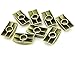 VNDEFUL 10PCS Alloy Half Moon Nut Furniture Connector, Nuts Spacer Washer Bronze Tone 8mm Hole Dia