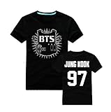 Fanstown BTS bangtan boy official same T shirt J-HOPE Jinmin V Rap monster