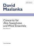 Concerto for Alto Saxophone and Wind Ensemble (Piano Reduction)