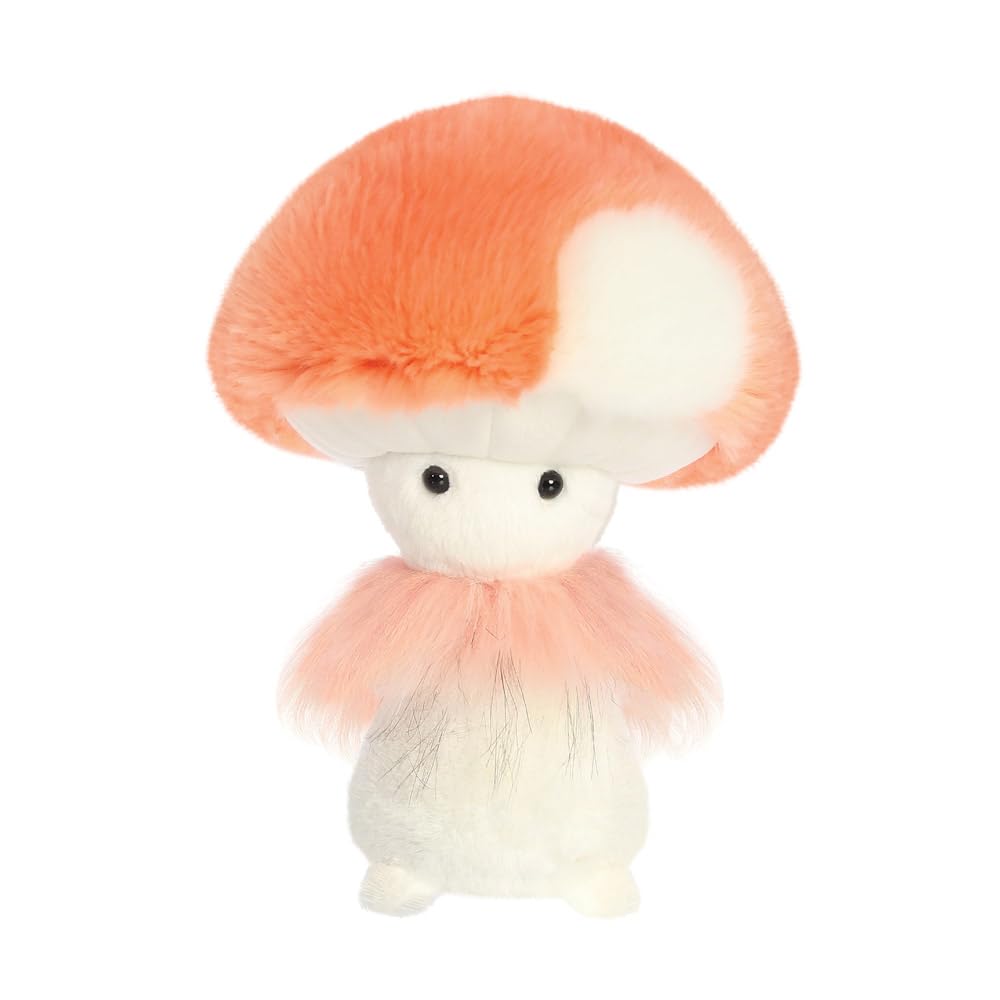 Aurora, 34276, Sparkle Tales Pretty Salmon Fungi Friends 9In, Soft Toy, Peach & White