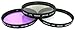 Zeikos 58MM Multi-Coated UV-CPL-FLD Professional Lens Filter Kit, Includes Miracle Fiber Cloth and Carry Pouch, Set for Nikon and Canon Lenses with a 58 MM Filter Size