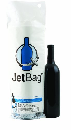 Jet Bag Reusable Padded Absorbent Bottle Bags, Bio-Degradable Travel Accessories (1 Pack)