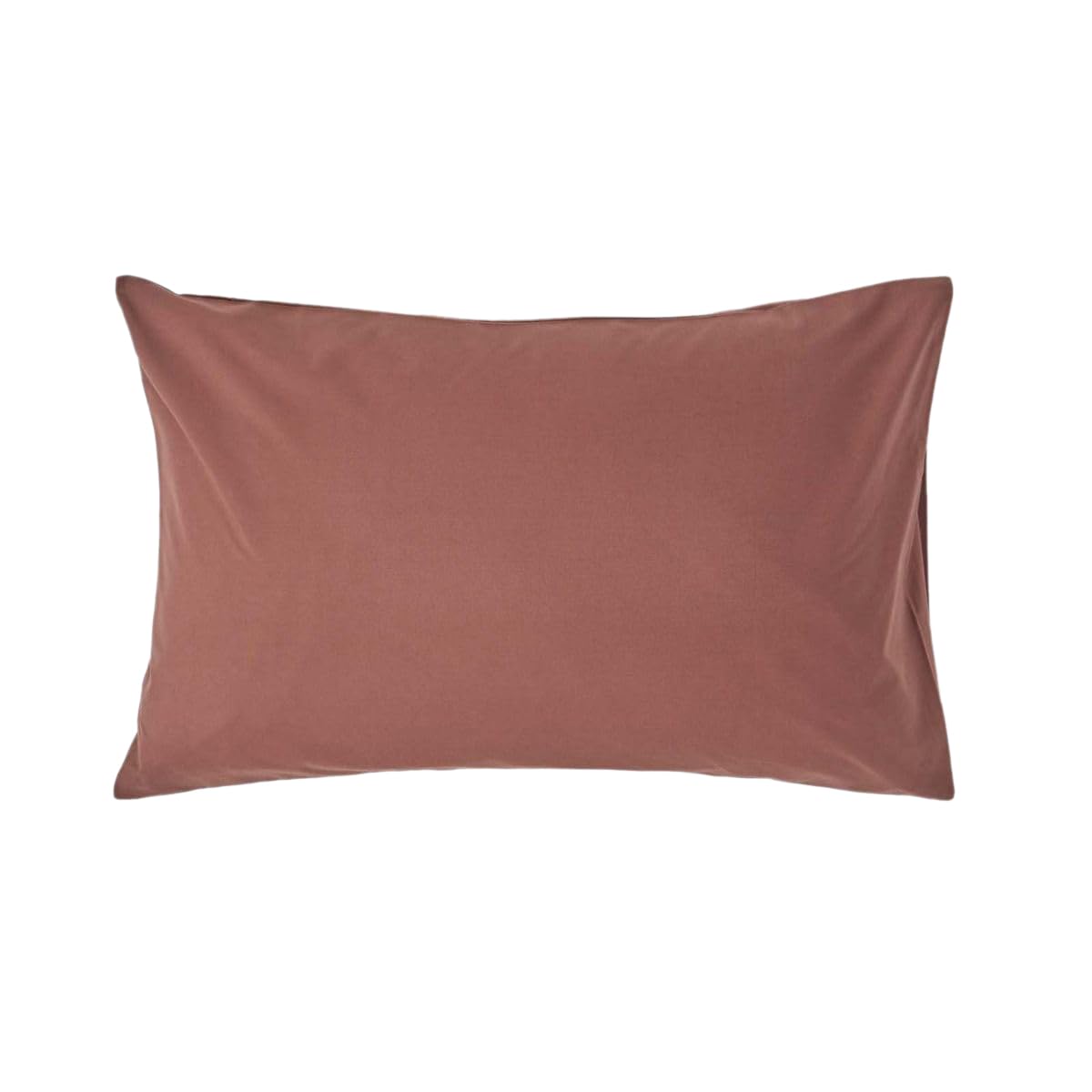HOMESCAPES Chocolate Brown Pure Egyptian Cotton Pillowcase Standard Size 200 TC 400 Thread Count Percale Equivalent Housewife Pillow Case