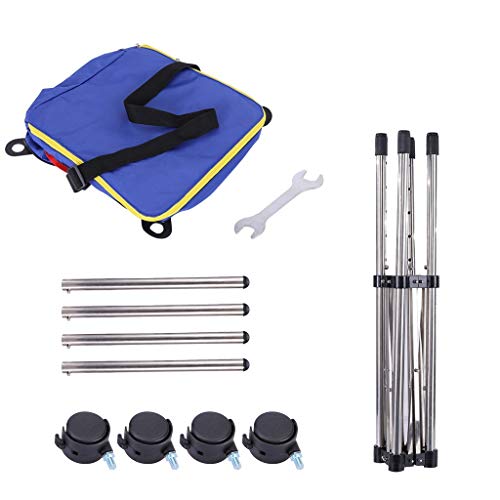 image for Wotryit Deluxe Tennis Ball Hopper,Tennis Trolley (Up to 160 Balls) Ten