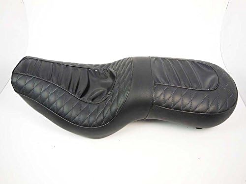ROYALS GARAGE Front Rear Thick Seat Comfortable Touring Ride For Royal Bikes Enfield Classic 7 Black