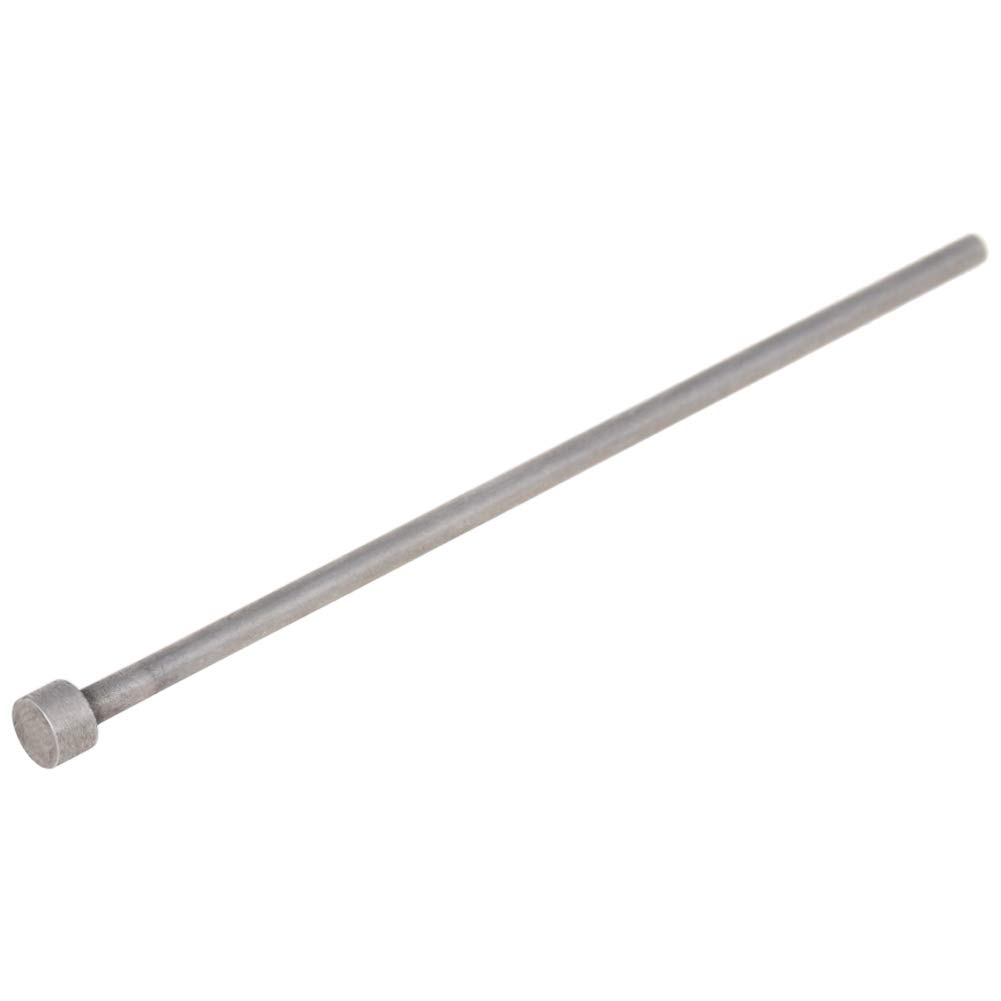 Utoolmart Round 6mmDia Tip Straight Ejector Pin Punches 65MN Steel 3mm Shank 100mm Length Thimble for Mould Manufacturing Hardened 48-50rc 10pcs