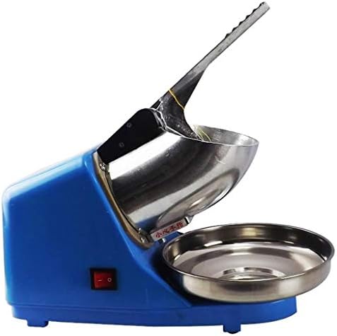 ice crusher Automatic Smoothie Machine, 300W High Power Stainless Steel Ice Blender, Ice Machine, Tea Shop Dedicated Snow Cone (color : Blue)