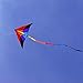 emma kites Reverie 60in Delta Kite Rainbow for Beginner Kids Adults Easy to Fly - RTF Kit Including Kite Tail & 320ft Kite String - for Spring Breeze, Outdoor Games Activities