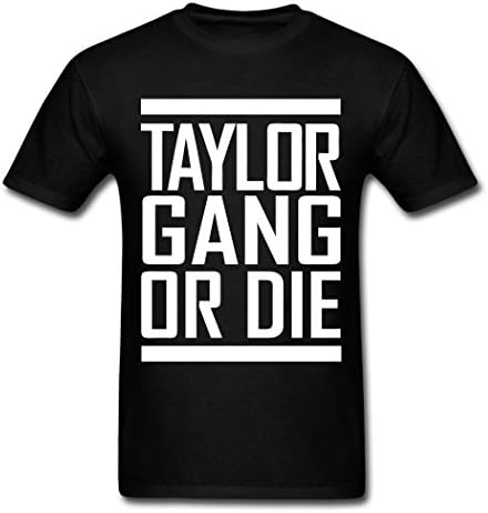 ZAKE Funny Cotton Men's Taylor Gang Or Die T-Shirts Black M