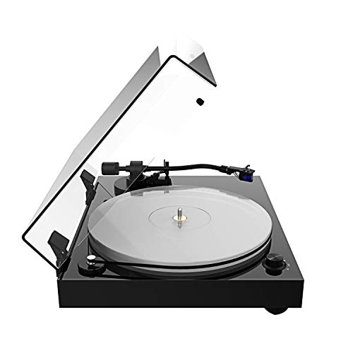 Fluance RT85 Reference High Fidelity Vinyl Turntable Record Player with Ortofon 2M Blue Cartridge, Acrylic Platter, Speed Control Motor, Solid Wood Plinth, Vibration Isolation Feet - Piano Black