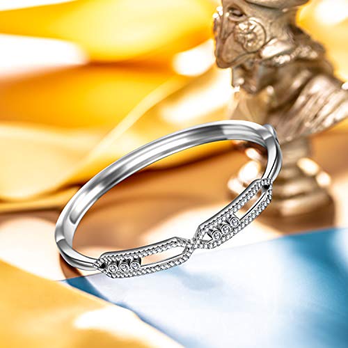 DISSONA Bracciale per Donna, Il Flusso DELL\'AMORE, Valentines Regalo per Lei, Cubic Zirconia di Swarovski, Confezione Regalo per Gioielli