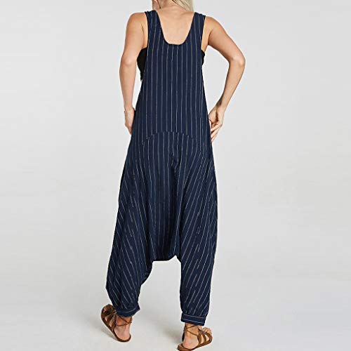 5 Sleeveless+Jumpsuit+Rompers+Striped+Playsuit