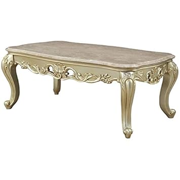 Amazon Com Acme Furniture 82440 Gorsedd Coffee Table Marble