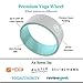 UpCircleSeven Yoga Wheel Set - Strongest & Most Comfortable Dharma Yoga Prop Wheel, 3 Pack for Back Pain Stretching & Backbends (12, 10, 6 inch) (Turquoise)