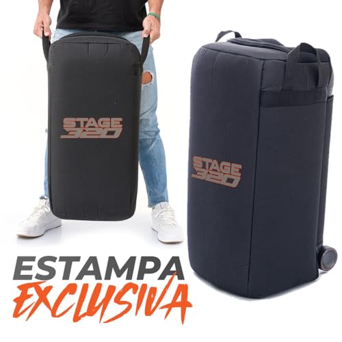 Capa Bolsa Case Triboshop Compatível com Jbl Partybox Stage 320 Espumada Proteção e Transporte Seguros Anti Impacto Alças Reforçadas