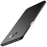 YIHAILU Samsung Galaxy S8 Plus Case Smoothly Skin Shockproof Ultra Thin Slim Full Body Protective Cover For S8+ 6.2 Inch (Silky Black)