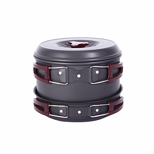 Bivouacking - Sports & Outdoor - 2-3 Persons Picnic Pot Set Non-Stick Pots Pans Bowls Portable Outdoor Camping Hiking Cookware Cookware Tenting Portable Cooking Utensil Lawn Bowling - 1PCs