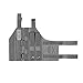 OneTigris MOLLE Holster - Right Handed Nylon Holster for Most Compact Medium Full Size (Gray)