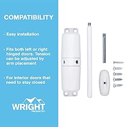 Wright Products VWC50WH VERTICAL CLOSER, WHITE