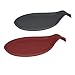 SbS Silicone Spoon Rests, Utensil Holder for Kitchen Set of 2 in Red and Gray, Extra Large Size