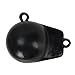Extreme Max 3006.6729 Coated Ball-with-Fin Downrigger Weight - 8 lbs, Black