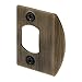 Prime-Line E 2233 Antique Brass Plated, Dead Latch Door Strike (2 Pack)