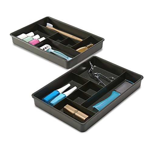 madesmart-Two-Piece-Drawer-Organizer-Granite-VALUE-COLLECTION-12-Compartments-Holds-Objects-with-a-Variety-of-Sizes-Easy-to-Clean