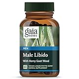 Gaia Herbs Male Libido Vegan Liquid Capsules, 60 Count - Supports Stamina and Optimizes Healthy Performance with Epimedium (Horny Goat Weed), Tribulus Terrestris, Maca Root and Saw Palmetto