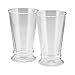 BonJour Coffee Insulated Borosilicate Glass Latte Glasses, 2-Piece Set, 12-Ounces Each