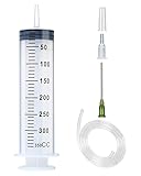 300ml 350ml Syringe with 27.6" Tube and Needle 14G