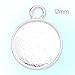 12mm Round Cabochon Base Silver Plated Pendant Trays-20pcs