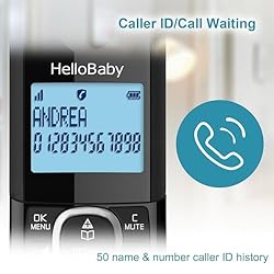 Hellobaby HB2688-1 DECT 6.0 Cordless Phone with