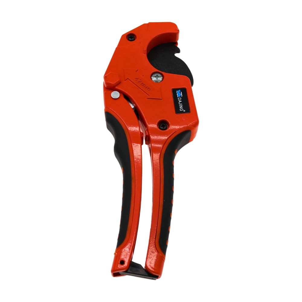 PPR Pipe Cutter 42 mm 1-5/8 Inch Professional Pipe Cutter for PVC Pipe, PEX Pipe and Plastic Pipes, One-Hand Quick Cutting Tool for Pipe