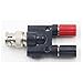 CCC BNC Male To Dual Binding Posts Adapter