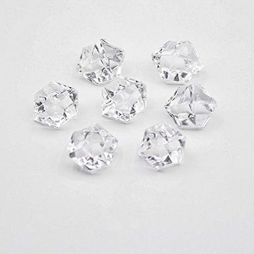 Liying shop Acrylic Ice Rock, 1/2 Inch Acrylic Faux Ice Cubes Crystals Treasure Gems for Table Scatters, Vase Fillers, Fish Tank, Party Decoration, Arts & Crafts (14cm Clear)