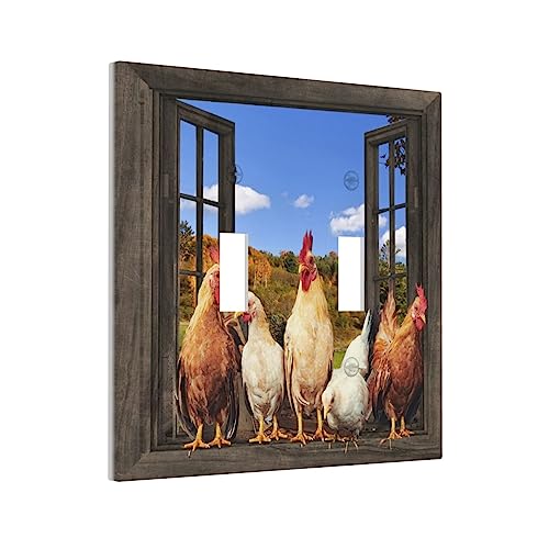 Light Switch Cover Decorative 2 Gang Wall Plate