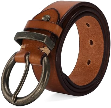 Frye Western Leather Belt Womens S Brown Distressed Brass Buckle Campus DC832 Frye | Accessories | Frye Campus Style Womens Brown Leather  main image 3