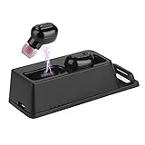 Bluetooth 5.0 Deep Bass True Wireless Headphones, Tranya Sports Wireless Earbuds, Sweat Proof Earphones Built-in Microphone for Running, Gift Box