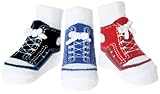 Baby Emporio - 3 Pairs Baby Boy Socks that look like Shoes -Gift Pouch