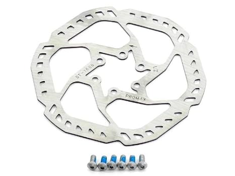 Bremse Promax Disc gelocht Bremsscheibe 160 mm 6 Loch mit Schrauben Neu