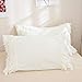 Softta Boho Twin XL Size 3Pcs Duvet Cover Set (1 Duvet Cover +2 Pillowcases) White Tassel Bedding Set Bohemian 100% Washed Cotton Beddings Luxury Elegant White Quilt Covers Set