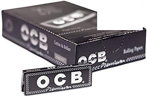 25 OCB Premium 1 1/4 Cigarette Rolling Papers Packs (50 Rolling Papers Per Pack) + Limited Beamer Smoke Sticker. Comes in OCB Display Case. Used with Legal Smoking Herbs, Rolling Tobacco, Herbal Mixes