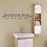 Vacally Wall Decor Wallpaper Removable DIY Wall Sticker Mural Home Decal Decor For Bathroom