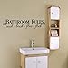 Vacally Wall Decor Wallpaper Removable DIY Wall Sticker Mural Home Decal Decor For Bathroom