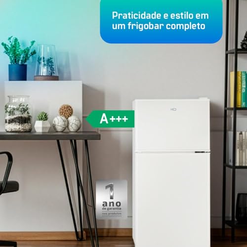 Frigobar Duplex HQ 90 Litros Branco HQ-90RDF (127V)